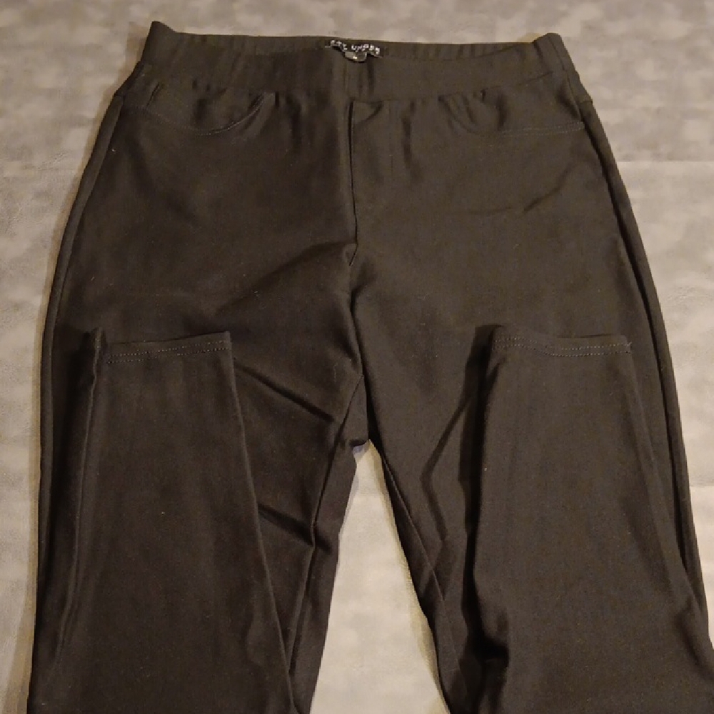 Kay Unger Black Pull-On Dress Leggings